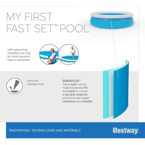 Basen Best Way Ogrodowy Dla Dzieci 152 cm x 38 cm (57241) Basen Best Way Ogrodowy Dla Dzieci 152 cm x 38 cm (57241)