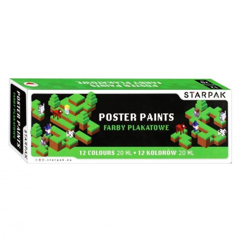 Farby plakatowe Starpak Pixel kolor: mix 20ml 12 kolor. (521495) Farby plakatowe Starpak Pixel kolor: mix 20ml 12 kolor. (521495)