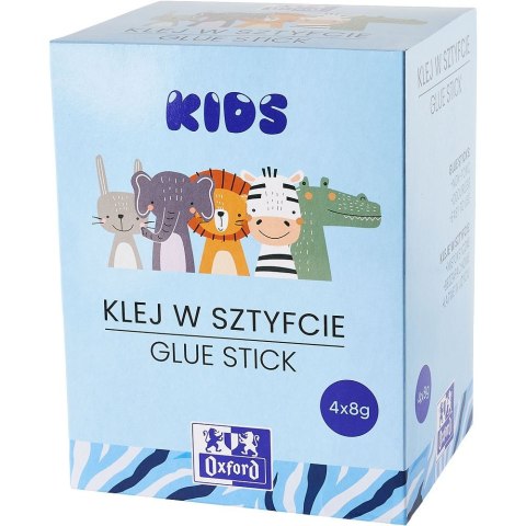 Klej w sztyfcie Oxford Kids 4 pak 8g (400175700) Klej w sztyfcie Oxford Kids 4 pak 8g (400175700)