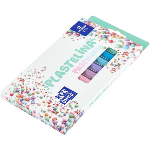 Plastelina Oxford 12 kol. pastelowa mix 200g (400178108) Plastelina Oxford 12 kol. pastelowa mix 200g (400178108)