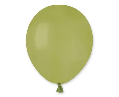 Balon gumowy Godan pastel 100 szt. oliwkowy 5cal (A50/98)