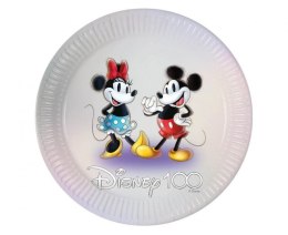 Talerz jednorazowy Godan Disney 100 - Mickey & Minnie śr. 230mm 8 szt (85671)