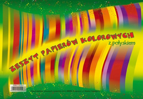 Zeszyt papierów kolorowych A4 10k Zeszyt papierów kolorowych A4 10k