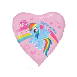 Balon foliowy Godan Pony z tęczą, pakowany 18cal (B201689)