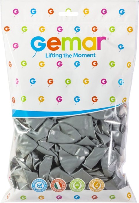 Balon gumowy Godan pastel 100 szt. szary 10cal (G90/70) Balon gumowy Godan pastel 100 szt. szary 10cal (G90/70)