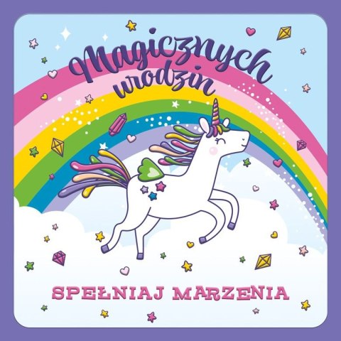 Kartka składana Henry KARNET KW NEON UNICORN TECZA kw (5907465664417)