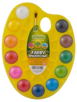 Farby akwarelowe Cricco 12 kolor. (CR361K12 HL)