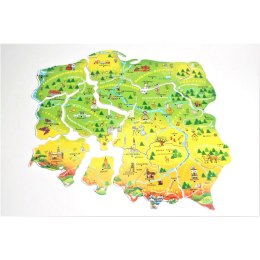 Puzzle (nd) geo puzzle Polska 25 el.