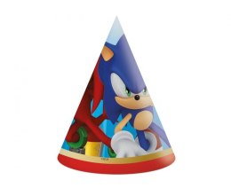 Czapka party Godan Sonic mix papier (95666)