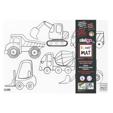 Podkład na biurko FUNNY MAT TRANSPARENT CIĘŻARÓWKA sfu1112 polipropylen PP [mm:] 335x480 Strigo (8681379311120)