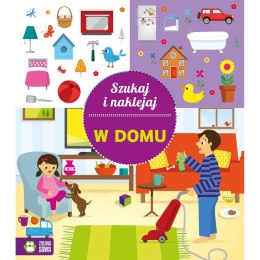 Książeczka edukacyjna Zielona Sowa Szukaj i naklejaj. W domu