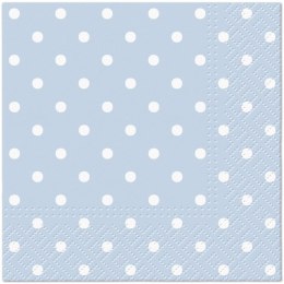 Serwetki Paw Dots Light blue mix nadruk bibuła [mm:] 250x250 (SDC066055)