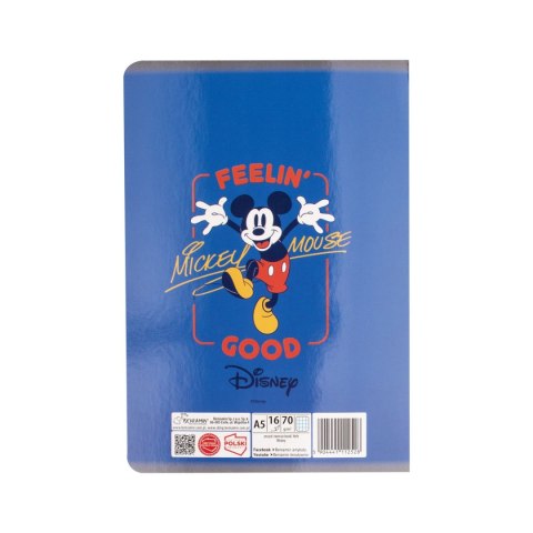 Zeszyt Beniamin Mickey Mouse A5 16k. krata (2528) Zeszyt Beniamin Mickey Mouse A5 16k. krata (2528)