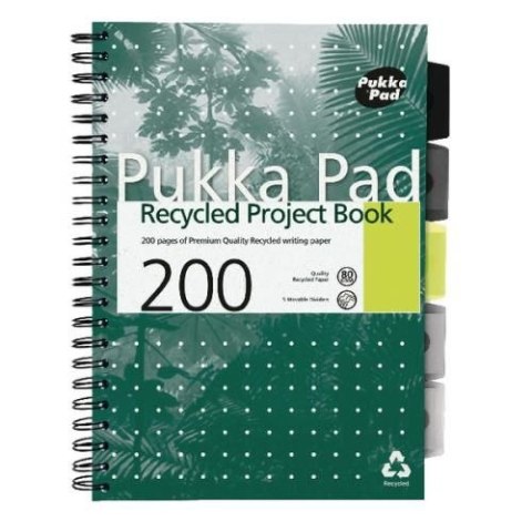 Kołozeszyt (kołobrulion) Pukka Pads Recycled linia A4 200k. linia (5032608060501)