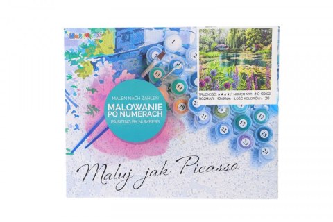 Zestaw kreatywny Norimpex malowanie po numerach - staw lili 40x50cm (NO-1008323) Zestaw kreatywny Norimpex malowanie po numerach - staw lili 40x50cm (NO-1008323)