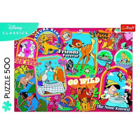 Puzzle Trefl Disney Na przestrzeni lat 500 el. (37465) Puzzle Trefl Disney Na przestrzeni lat 500 el. (37465)