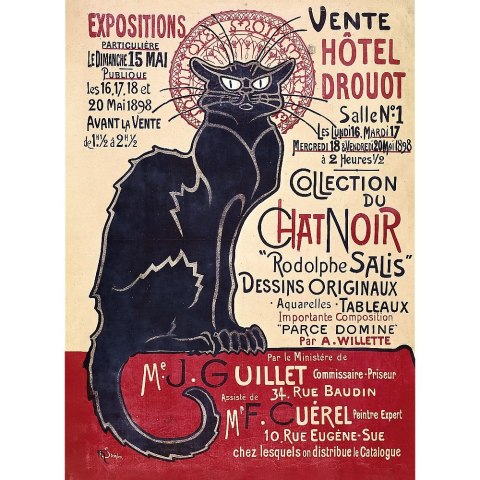 Puzzle Trefl Drewniane Czarny Kot - Théophile Alexandre Steinlen_ (20254) Puzzle Trefl Drewniane Czarny Kot - Théophile Alexandre Steinlen_ (20254)