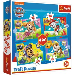 Puzzle Trefl Paw Patrol Biegnące Pieski 4w1 el. (34628)