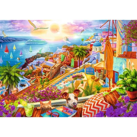 Puzzle Trefl Premium Plus Z wizytą na Santorini 1000 el. (10842) Puzzle Trefl Premium Plus Z wizytą na Santorini 1000 el. (10842)
