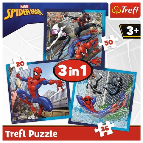 Puzzle Trefl Spiderman Pajęczy przyjaciele 4w1 el. (34874) Puzzle Trefl Spiderman Pajęczy przyjaciele 4w1 el. (34874)
