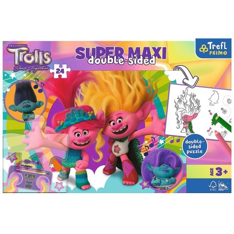 Puzzle Trefl Universal Trolls 3 Wesoły dzień Trolli 24 el. (41017) Puzzle Trefl Universal Trolls 3 Wesoły dzień Trolli 24 el. (41017)