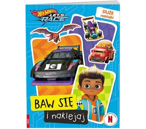 Książeczka edukacyjna Ameet Hot Wheels™. Baw się i naklejaj (STB 1601)