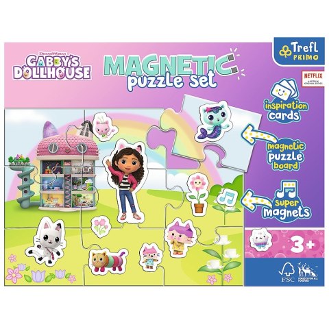 Puzzle Trefl Gabi Magnetyczne Poznaj świat Gabi (93383) Puzzle Trefl Gabi Magnetyczne Poznaj świat Gabi (93383)