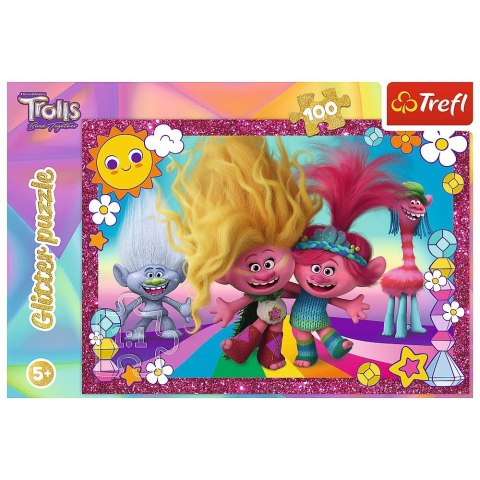 Puzzle Trefl Universal Trolls 3 Błyszczące Trolle 100 el. (14829) Puzzle Trefl Universal Trolls 3 Błyszczące Trolle 100 el. (14829)