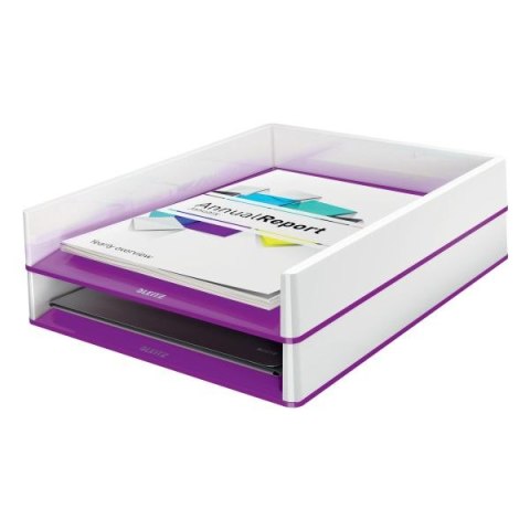 Szuflada na dokumenty Leitz WOW DUAL fiolet plastik (53611062) Szuflada na dokumenty Leitz WOW DUAL fiolet plastik (53611062)