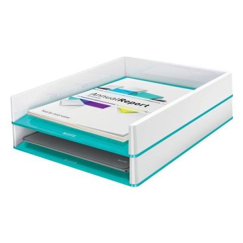 Szuflada na dokumenty Leitz WOW DUAL turkusowy plastik (53611051) Szuflada na dokumenty Leitz WOW DUAL turkusowy plastik (53611051)