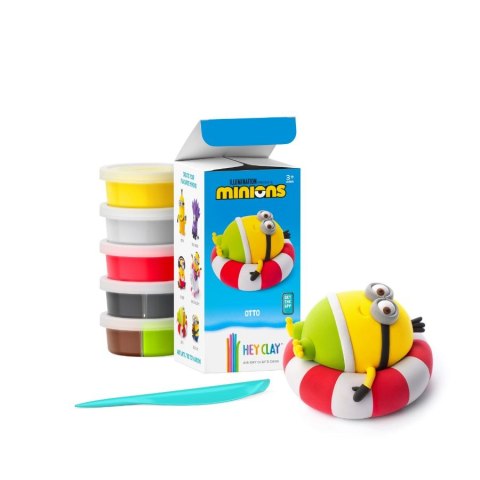 Masa plastyczna dla dzieci Hey Clay Minionki Otto + Fluffy + akcesoria mix Tm Toys (HCL50178)