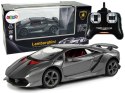 Samochód Lean R/C 1:24 Lamborghini Srebrne 2.4 G Światła (9737)