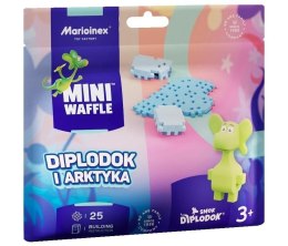 Klocki konstrukcyjne Marioinex Mini Waffle 25el Smok Diplodok i Arktyka