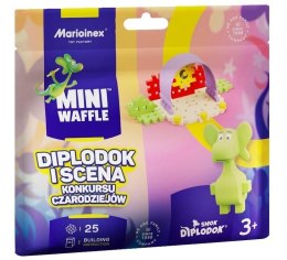 Klocki konstrukcyjne Marioinex Mini Waffle 25el Smok Diplodok i Scena Konkursu