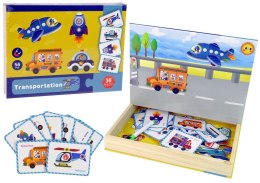 Układanka Lean Magnetyczna Książka Transport Puzzle Karty (11541)