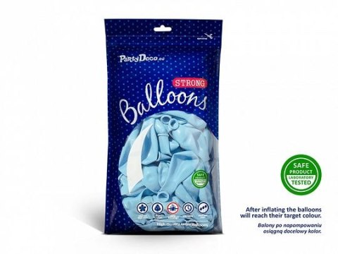 Balon gumowy Strong Baloons Pastel Light Blue 1op/100sztuk pastelowy 100 szt niebieski jasny 270mm (SB12P-001J) Balon gumowy Strong Baloons Pastel Light Blue 1op/100sztuk pastelowy 100 szt niebieski jasny 270mm (SB12P-001J)