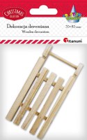 Ozdoba drewniana Titanum Craft-Fun Series Sanie drewniane (24BR0201-235)