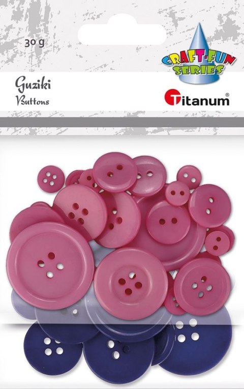 Guziki Titanum Craft-Fun Series plastikowe mix (24BR0202) Guziki Titanum Craft-Fun Series plastikowe mix (24BR0202)