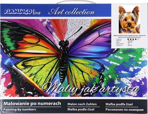 Zestaw kreatywny Flamingo Line Malowanie po numerach 30x40cm York (FSY279) Zestaw kreatywny Flamingo Line Malowanie po numerach 30x40cm York (FSY279)