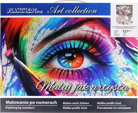 Zestaw kreatywny Flamingo Line Malowanie po numerach 40x50cm Bukiet 5 (FYS168) Zestaw kreatywny Flamingo Line Malowanie po numerach 40x50cm Bukiet 5 (FYS168)