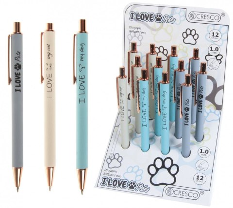 Długopis Zenith 4 Cresco 12 SZT I LOVE PETS 5907464223868 niebieski 1,0mm (230004) Długopis Zenith 4 Cresco 12 SZT I LOVE PETS 5907464223868 niebieski 1,0mm (230004)