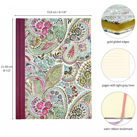 Notes Peter Pauper Press Szyty Paisley Akwarela Notes Peter Pauper Press Szyty Paisley Akwarela