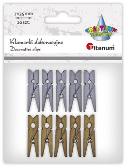 Ozdoba drewniana Titanum Craft-Fun Series klamerki (24BR0201-141)