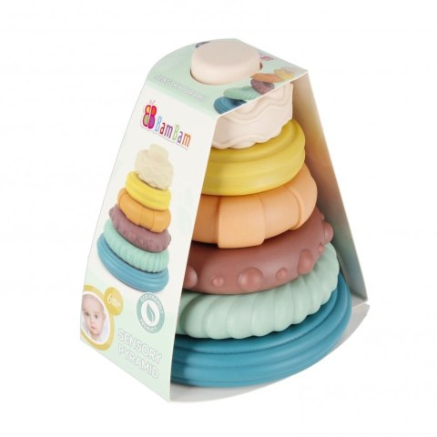 Układanka piramidka pastelowa Bam Bam (500692) Układanka piramidka pastelowa Bam Bam (500692)