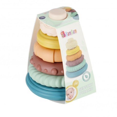 Układanka piramidka pastelowa Bam Bam (500692) Układanka piramidka pastelowa Bam Bam (500692)