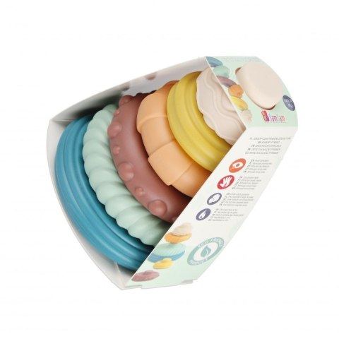 Układanka piramidka pastelowa Bam Bam (500692) Układanka piramidka pastelowa Bam Bam (500692)