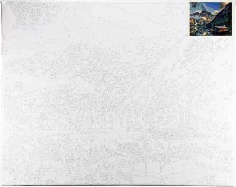 Zestaw kreatywny Flamingo Line Malowanie po numerach 40x50cm Przystań nad górskim jeziorem (fsy66) Zestaw kreatywny Flamingo Line Malowanie po numerach 40x50cm Przystań nad górskim jeziorem (fsy66)