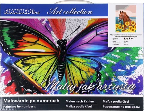 Zestaw kreatywny Flamingo Line Malowanie po numerach 30x40cm Koń w słonecznikach (FSY459) Zestaw kreatywny Flamingo Line Malowanie po numerach 30x40cm Koń w słonecznikach (FSY459)