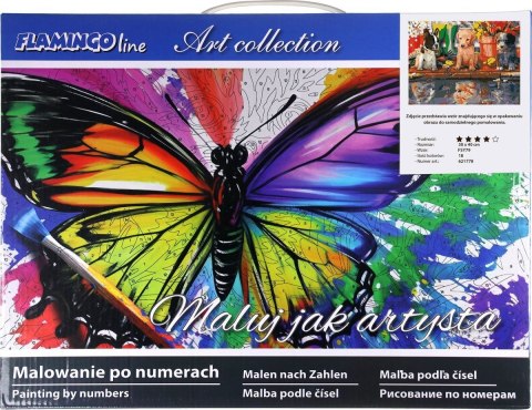 Zestaw kreatywny Flamingo Line Malowanie po numerach 30x40cm Szczenięta (FSY79) Zestaw kreatywny Flamingo Line Malowanie po numerach 30x40cm Szczenięta (FSY79)