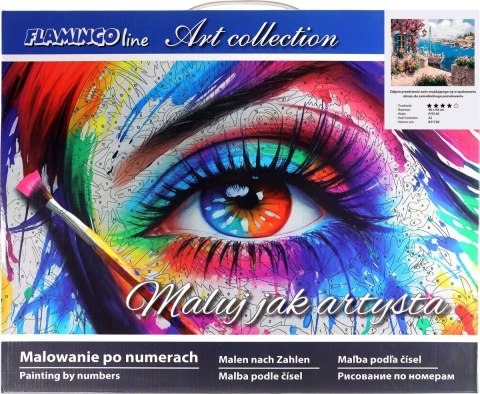 Zestaw kreatywny Flamingo Line Malowanie po numerach 40x50cm Pejzaż 3 (fys145) Zestaw kreatywny Flamingo Line Malowanie po numerach 40x50cm Pejzaż 3 (fys145)